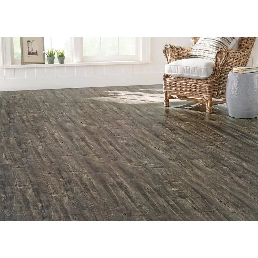 Aberdeen 12 mm T x 7.48 in W x 47.72 in L Water Resistant Laminate Flooring (19.83 sq. ft. / case) by Home Decorators Collection 9 Aberdeen 12 mm T x 7.48 in W x 47.72 in L Water Resistant Laminate Flooring (19.83 sq. ft. / case) by Home Decorators Collection - Image 9