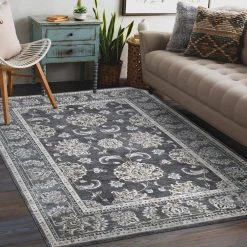 Carlisle Anthracite 5 ft. x 6 ft. 8 in. Area Rug by Home Decorators Collection -Home Decorators Store anthracite home decorators collection area rugs 39045 4f 1000