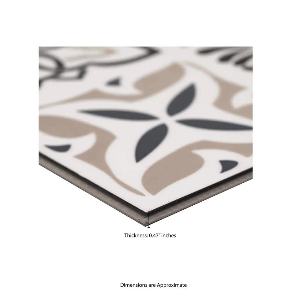 Bailey Rain 11.81 in. W x 23.62 in. L Rigid Core Luxury Vinyl Tile Flooring (19.37 sq. ft. / case) by Home Decorators Collection 6 Bailey Rain 11.81 in. W x 23.62 in. L Rigid Core Luxury Vinyl Tile Flooring (19.37 sq. ft. / case) by Home Decorators Collection - Image 6