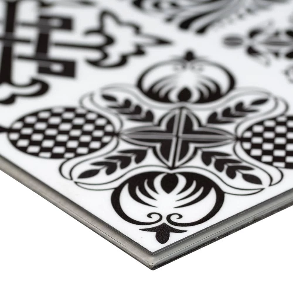 Baylee Tux 11.81 in. W x 23.62 in. L Rigid Core Luxury Vinyl Tile Flooring (19.37 sq. ft. / case) by Home Decorators Collection 4 Baylee Tux 11.81 in. W x 23.62 in. L Rigid Core Luxury Vinyl Tile Flooring (19.37 sq. ft. / case) by Home Decorators Collection - Image 4