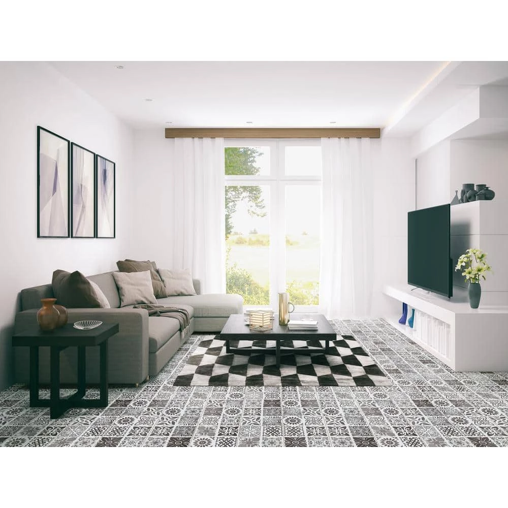 Baylee Tux 11.81 in. W x 23.62 in. L Rigid Core Luxury Vinyl Tile Flooring (19.37 sq. ft. / case) by Home Decorators Collection 2 Baylee Tux 11.81 in. W x 23.62 in. L Rigid Core Luxury Vinyl Tile Flooring (19.37 sq. ft. / case) by Home Decorators Collection - Image 2