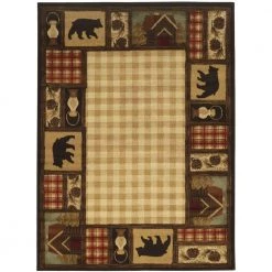 Mountain Top Beige 8 ft. x 10 ft. Cabin Area Rug by Home Decorators Collection