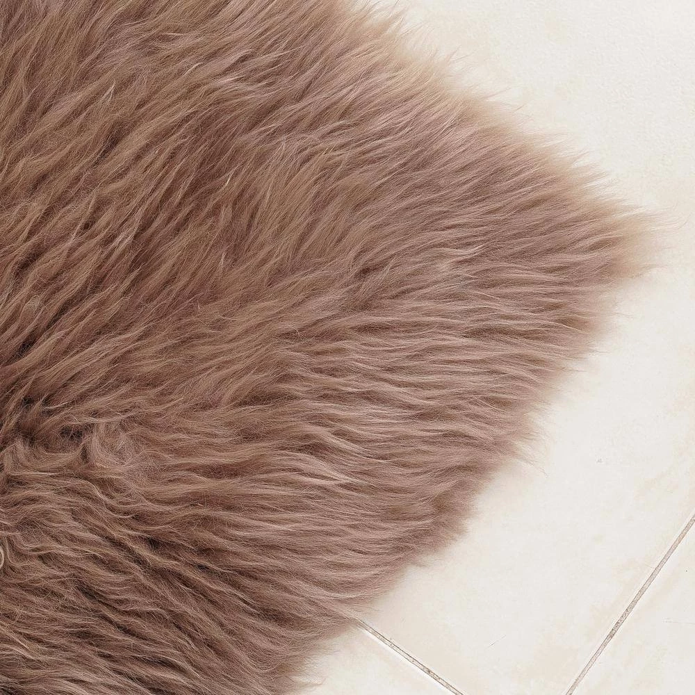 Unshorn Sheepskin Beige 2 ft. x 4 ft. Area Rug by Home Decorators Collection 5 Unshorn Sheepskin Beige 2 ft. x 4 ft. Area Rug by Home Decorators Collection - Image 5