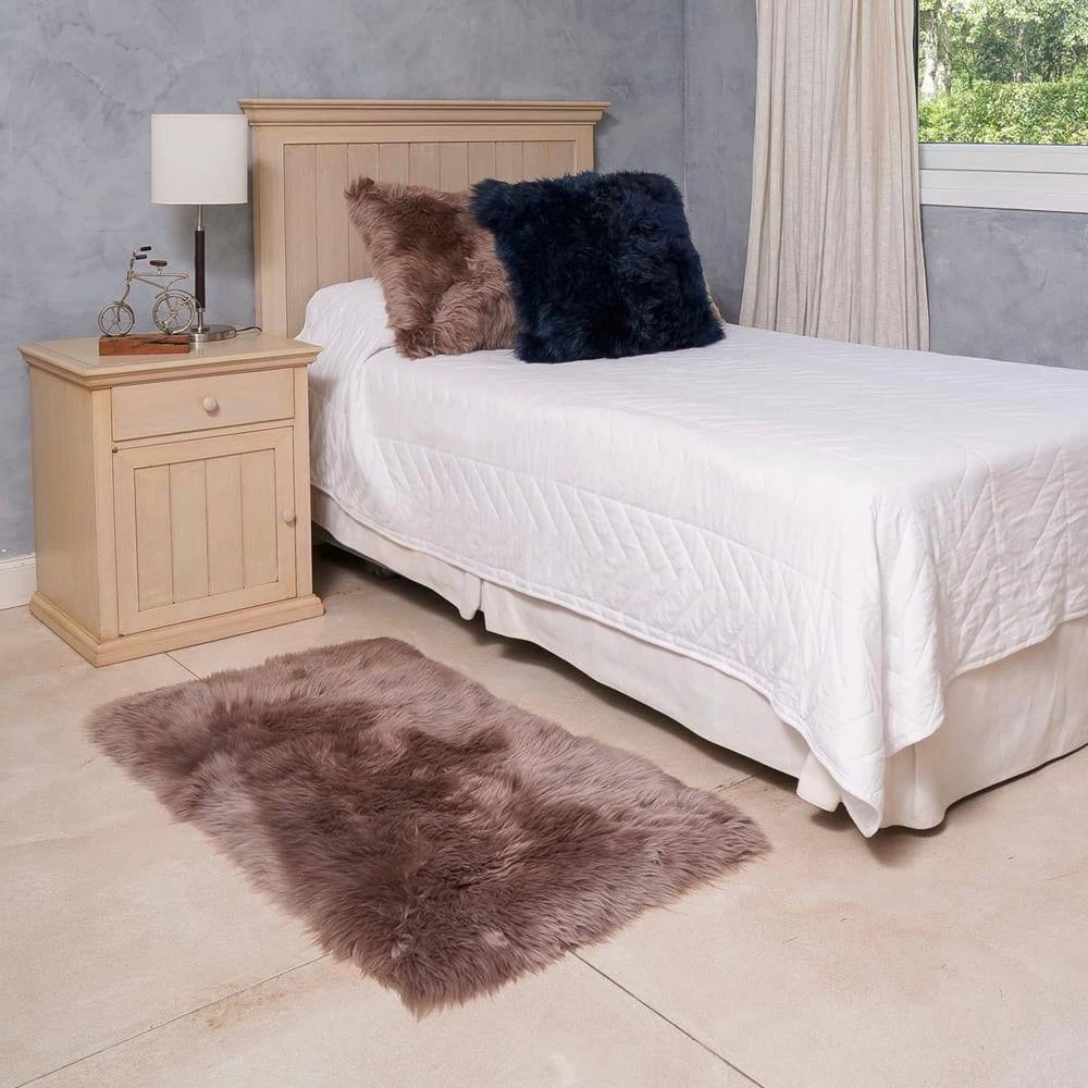 Unshorn Sheepskin Beige 2 ft. x 4 ft. Area Rug by Home Decorators Collection 2 Unshorn Sheepskin Beige 2 ft. x 4 ft. Area Rug by Home Decorators Collection - Image 2