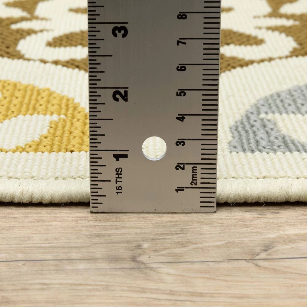 Sumba Beige 4 ft. x 6 ft. Indoor/Outdoor Area Rug by Home Decorators Collection 3 Sumba Beige 4 ft. x 6 ft. Indoor/Outdoor Area Rug by Home Decorators Collection - Image 3