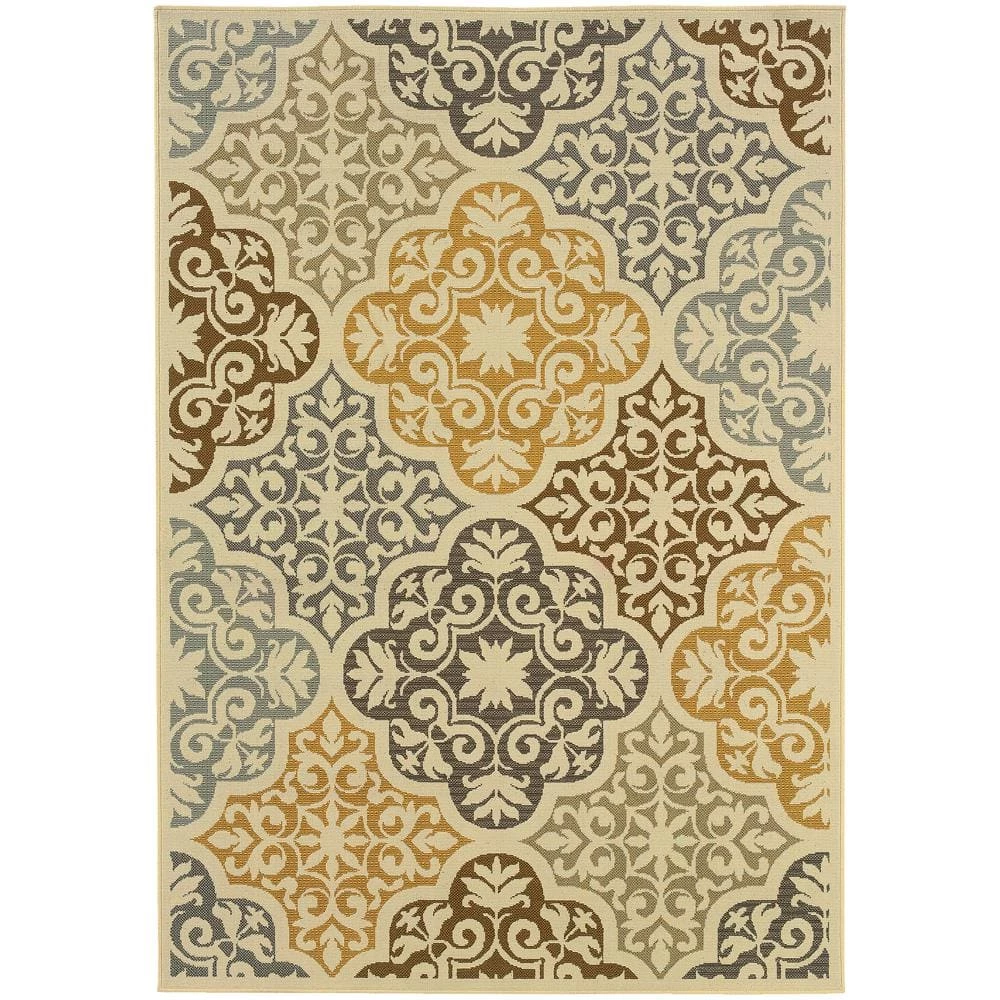 Sumba Beige 4 ft. x 6 ft. Indoor/Outdoor Area Rug by Home Decorators Collection 1 Sumba Beige 4 ft. x 6 ft. Indoor/Outdoor Area Rug by Home Decorators Collection