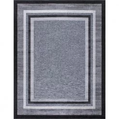 Eternity Black 8 ft. x 10 ft. Indoor/Outdoor Area Rug by Home Decorators Collection