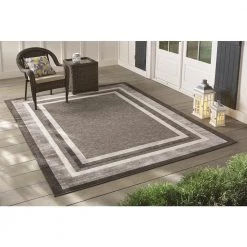 Eternity Black 8 ft. x 10 ft. Indoor/Outdoor Area Rug by Home Decorators Collection -Home Decorators Store black home decorators collection outdoor rugs 19447 77 1000