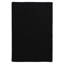 Solid Black 5 ft. x 8 ft. Braided Indoor/Outdoor Area Rug by Home Decorators Collection