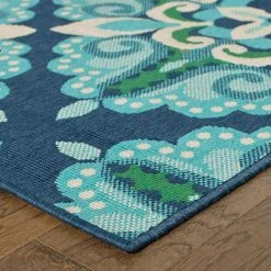 Bayview Blue/Aqua 5 ft 3 in x 7 ft 6 in Outdoor Area Rug by Home Decorators Collection 13 Bayview Blue/Aqua 5 ft 3 in x 7 ft 6 in Outdoor Area Rug by Home Decorators Collection -Home Decorators Store blue aqua home decorators collection outdoor rugs 9526220310 1d 1000
