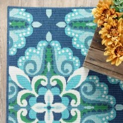 Bayview Blue/Aqua 5 ft 3 in x 7 ft 6 in Outdoor Area Rug by Home Decorators Collection 18 Bayview Blue/Aqua 5 ft 3 in x 7 ft 6 in Outdoor Area Rug by Home Decorators Collection -Home Decorators Store blue aqua home decorators collection outdoor rugs 9526220310 fa 1000