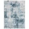 Harmony Machine Washable Blue 7 ft. 6 in. x 10 ft. Abstract Polyester Indoor Area Rug by Home Decorators Collection