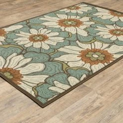 Jubilee Blue White 7 ft. x 10 ft. Indoor/Outdoor Area Rug by Home Decorators Collection -Home Decorators Store blue home decorators collection outdoor rugs 0564230310 a0 1000