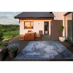 Aurora Blue 8 ft. x 10 ft. Indoor/Outdoor Area Rug by Home Decorators Collection -Home Decorators Store blue home decorators collection outdoor rugs 79337 c3 1000