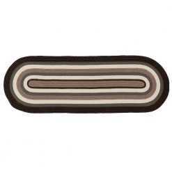 Frontier 2 ft. x 10 ft. Brown Braided Runner Rug by Home Decorators Collection