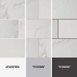 Carrara 12 in. x 24 in. Polished Porcelain Stone Look Floor and Wall Tile (16 sq. ft./Case) by Home Decorators Collection -Home Decorators Store carrara home decorators collection porcelain tile nhdcarr1224p 1d 1000