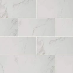 Carrara 12 in. x 24 in. Polished Porcelain Floor and Wall Tile (2 sq. ft./Each) by Home Decorators Collection