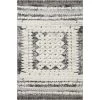 Jerome CHARCOAL / IVORY 3 ft. 11 in. x 5 ft. 7 in. Abstract Polypropylene/Polyester Area Rug by Home Decorators Collection