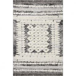 Jerome CHARCOAL / IVORY 3 ft. 11 in. x 5 ft. 7 in. Abstract Polypropylene/Polyester Area Rug by Home Decorators Collection -Home Decorators Store charcoal ivory home decorators collection area rugs 885369577901 a0 1000