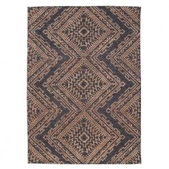 Cypress Charcoal/Rust 5 ft. x 7 ft. Medallion Area Rug by Home Decorators Collection