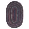 Newport Harbor Dark Multi 8 ft. x 10 ft. Oval Braided Area Rug by Home Decorators Collection