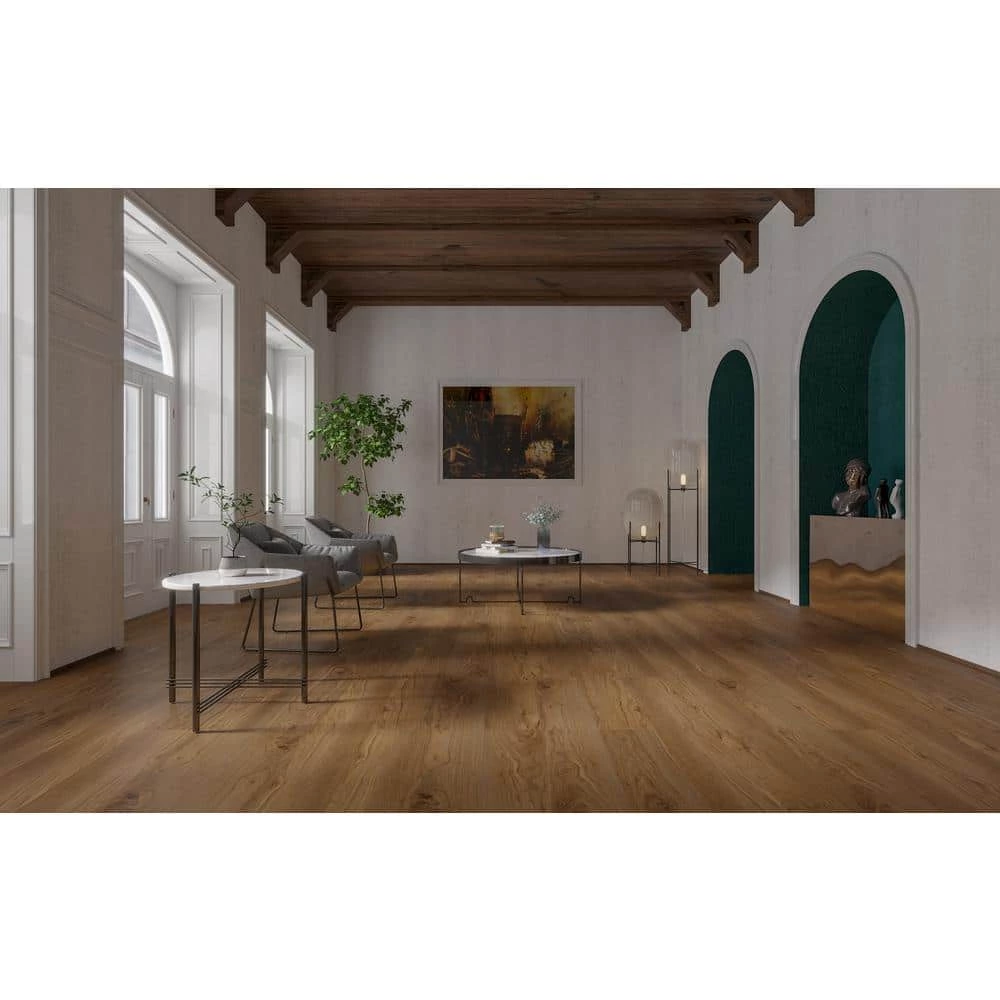 Dewitt Walnut 7.20 in. W x 42 in. L SPC Waterproof Vinyl Plank Flooring (25.20 sq. ft./Case) by Home Decorators Collection 4 Dewitt Walnut 7.20 in. W x 42 in. L SPC Waterproof Vinyl Plank Flooring (25.20 sq. ft./Case) by Home Decorators Collection - Image 4
