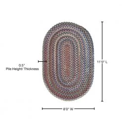 Cage Dusk 8 ft. x 11 ft. Oval Braided Area Rug by Home Decorators Collection -Home Decorators Store dusk home decorators collection area rugs oh48r096x132 76 1000