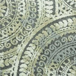 Spiral Medallion Cool Gray Tones 5 ft. x 7 ft. Area Rug by Home Decorators Collection -Home Decorators Store gray home decorators collection area rugs 25365 1d 1000
