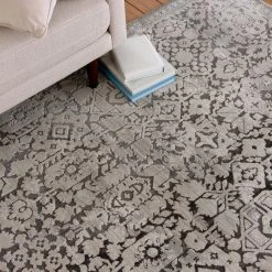 Skyline Gray 5 ft. x 7 ft.Floral Area Rug by Home Decorators Collection -Home Decorators Store gray home decorators collection area rugs 2838yc57hd 200 4f 1000