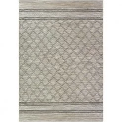 Traverse Gray 8 ft. x 10 ft. Trellis Polypropylene Area Rug by Home Decorators Collection