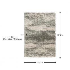 Stormy Gray 8 ft. x 10 ft. Abstract Area Rug by Home Decorators Collection 19 Stormy Gray 8 ft. x 10 ft. Abstract Area Rug by Home Decorators Collection -Home Decorators Store gray home decorators collection area rugs 536832 76 1000