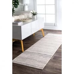 Nova Stripes Gray 12 ft. x 18 ft. Indoor Area Rug by Home Decorators Collection -Home Decorators Store gray home decorators collection area rugs rzbd65b 12018 1f 1000