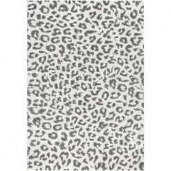 Sebastian Leopard Print Gray 10 ft. x 14 ft. Area Rug by Home Decorators Collection