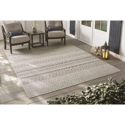 Rhapsody Gray 8 ft. x 10 ft. Indoor/Outdoor Area Rug by Home Decorators Collection -Home Decorators Store gray home decorators collection outdoor rugs 30417 1d 1000