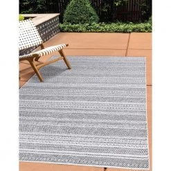 Rhapsody Gray 8 ft. x 10 ft. Indoor/Outdoor Area Rug by Home Decorators Collection -Home Decorators Store gray home decorators collection outdoor rugs 30417 1f 1000