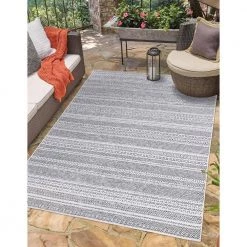Rhapsody Gray 8 ft. x 10 ft. Indoor/Outdoor Area Rug by Home Decorators Collection -Home Decorators Store gray home decorators collection outdoor rugs 30417 44 1000