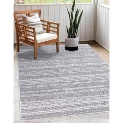 Rhapsody Gray 8 ft. x 10 ft. Indoor/Outdoor Area Rug by Home Decorators Collection -Home Decorators Store gray home decorators collection outdoor rugs 30417 4f 1000
