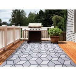 Kaleidoscope Gray 8 ft. x 10 ft. Indoor/Outdoor Area Rug by Home Decorators Collection -Home Decorators Store gray home decorators collection outdoor rugs 87167 1f 1000