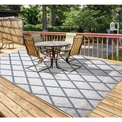 Trellis Gray 8 ft. x 10 ft. Indoor/Outdoor Area Rug by Home Decorators Collection -Home Decorators Store gray home decorators collection outdoor rugs 87227 76 1000