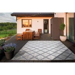 Trellis Gray 8 ft. x 10 ft. Indoor/Outdoor Area Rug by Home Decorators Collection -Home Decorators Store gray home decorators collection outdoor rugs 87227 c3 1000