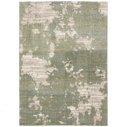 Samara Green 8 ft. x 10 ft. Abstract Shag Area Rug by Home Decorators Collection