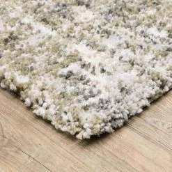 Landon Gray/Green 10 ft. x 12 ft. Abstract Shag Area Rug by Home Decorators Collection -Home Decorators Store green home decorators collection area rugs 564590 1d 1000