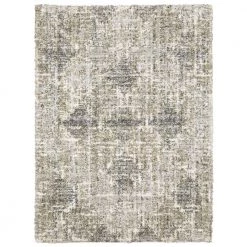 Landon Gray/Green 10 ft. x 12 ft. Abstract Shag Area Rug by Home Decorators Collection