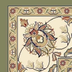Judith Green/Ivory 2 ft. x 8 ft. Indoor Runner Rug by Home Decorators Collection -Home Decorators Store green home decorators collection area rugs 9173030610 c3 1000