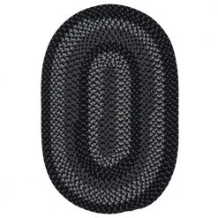 August Grey/Black 2 ft. x 8 ft. Braided Runner Rug by Home Decorators Collection