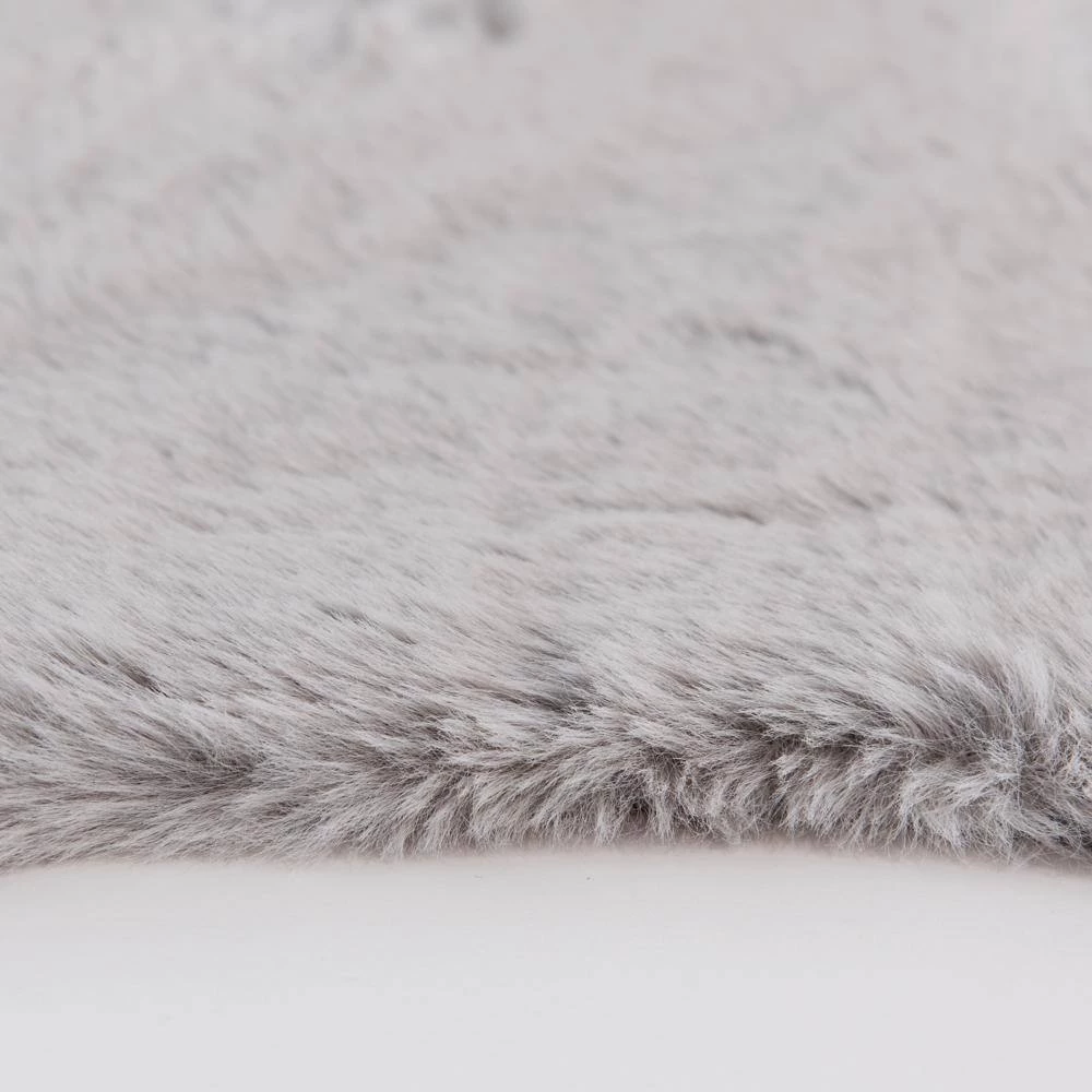 Piper Grey 3 ft. x 5 ft. Sheepskin Solid Polyester Area Rug by Home Decorators Collection 3 Piper Grey 3 ft. x 5 ft. Sheepskin Solid Polyester Area Rug by Home Decorators Collection - Image 3