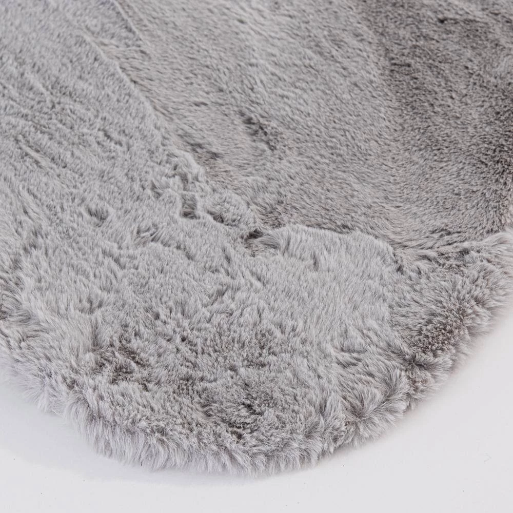 Piper Grey 3 ft. x 5 ft. Sheepskin Solid Polyester Area Rug by Home Decorators Collection 6 Piper Grey 3 ft. x 5 ft. Sheepskin Solid Polyester Area Rug by Home Decorators Collection - Image 6