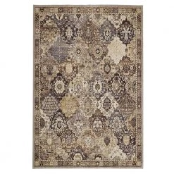 Patchwork Gray 5 ft. x 7 ft. Medallion Area Rug by Home Decorators Collection