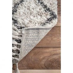 Transitional Kristi Shag Ivory 10 ft. x 14 ft. Indoor Area Rug by Home Decorators Collection -Home Decorators Store ivory home decorators collection area rugs kkel02a 10014 44 1000