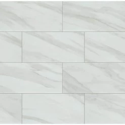 Kolasus White 12 in. x 24 in. Matte Porcelain Floor and Wall Tile (224 sq. ft./Pallet) by Home Decorators Collection